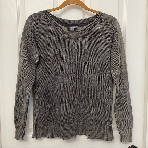 American Eagle Outfitters Tops - American Eagle Women’s Long Sleeve Shirt Gray Acid Wash Size Small